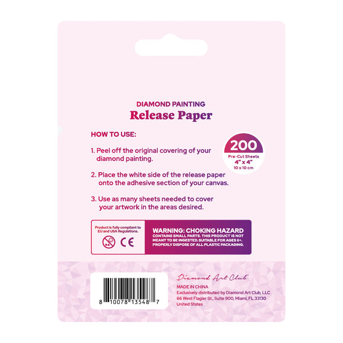Diamond Painting 200 Sheets Double-Sided Diamond Painting Release Paper Squares