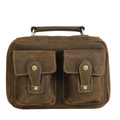 #206 Unisex Distressed Leather Satchel - No Concealment
