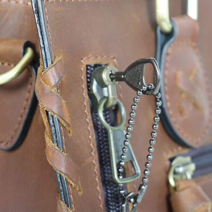 #255 Emma Concealed Carry Satchel with Cheetah strap
