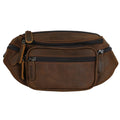 #261 Brown Utility Leather Belt Bag (no concealment)