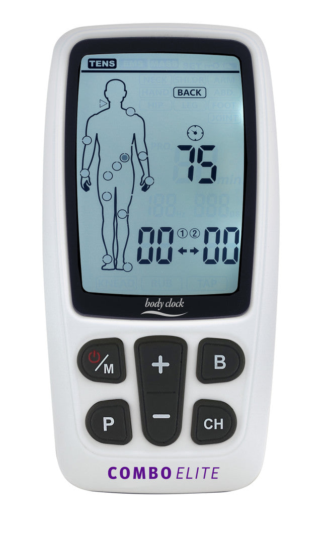 Elle TENS Combo Elite front view showing advanced maternity TENS device