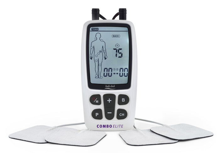 Elle TENS Combo Elite electrode pads laid flat showing reusable maternity TENS pads