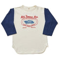 4800 7/8 SLEEVE BASEBALL TEE MAC'S FAMOUS BAR - CREAM/NAVY