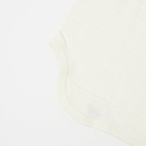 4800 7/8 SLEEVE BASEBALL TEE PLAIN - CREAM/NAVY