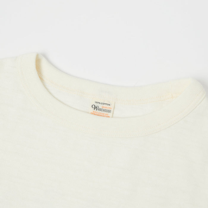 4800 7/8 SLEEVE BASEBALL TEE PLAIN - CREAM/NAVY