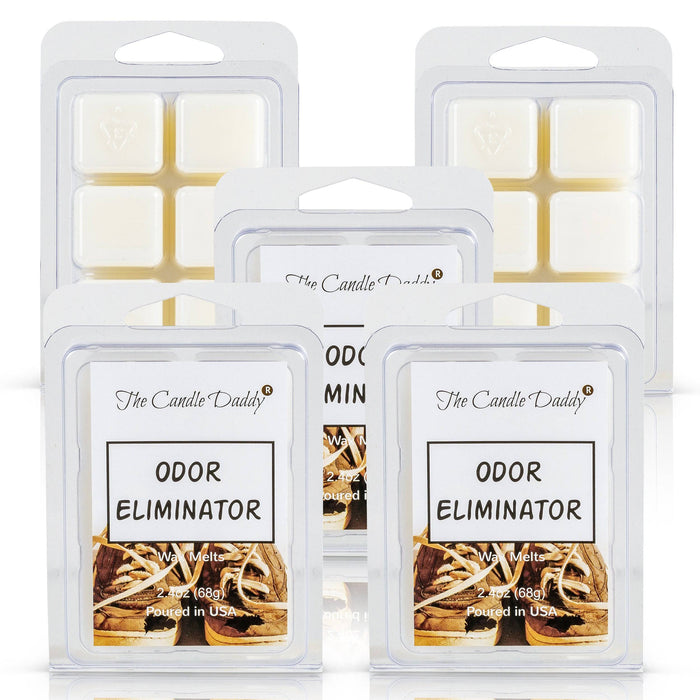 5 Pack - Odor Eliminator - Smoke / Odor Eliminating Wax Melt - 2 Ounces x 5 Packs = 10 Ounces - The Candle Daddy