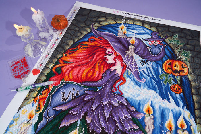 Diamond Painting A Special Night 22" x 31" (55.8cm x 78.7cm) / Square With 57 Colors Including 4 ABs and 1 Fairy Dust Diamonds / 70,784
