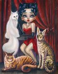 Diamond Painting A Strange Kind of Cat 22" x 28" (56cm x 71cm) / Round with 54 Colors including 3 ABs / 50,148