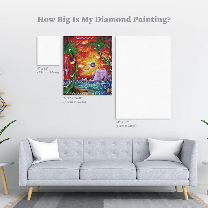Diamond Painting A World Awaits 21.7" x 26.0″ (55cm x 66cm) / Square With 43 Colors Including 2 ABs / 55,944
