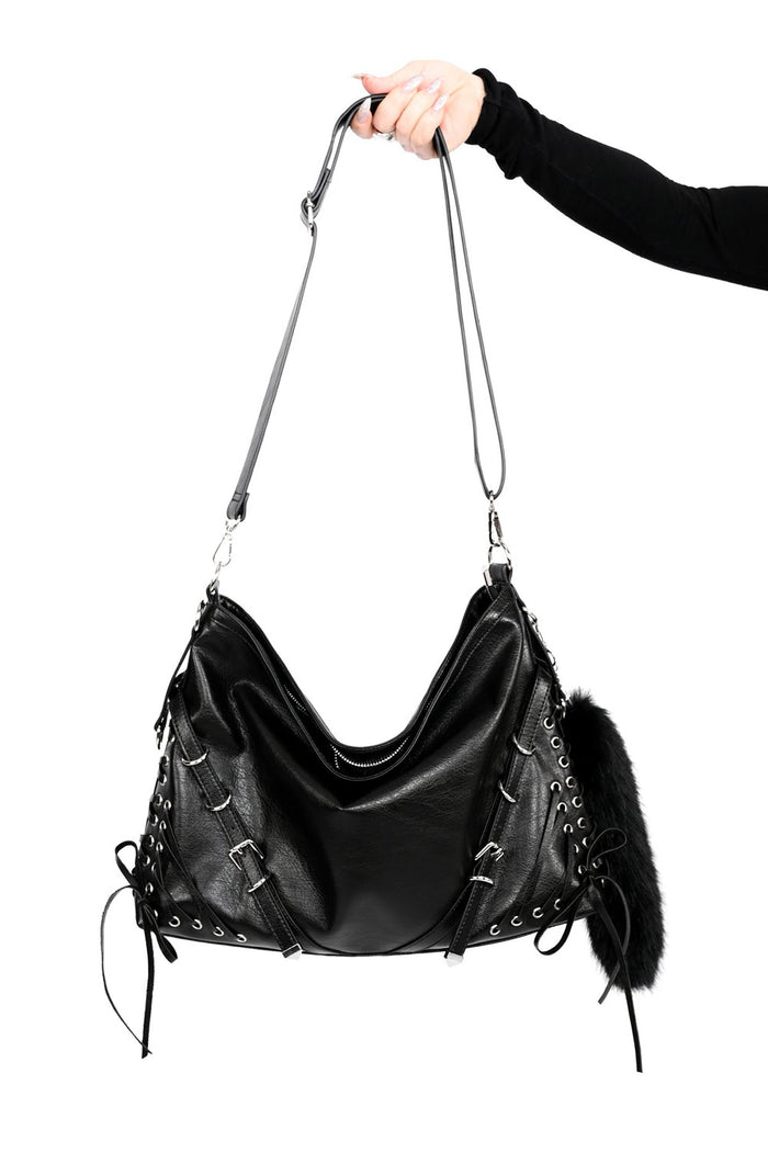 black large slouchy bag by foxblood