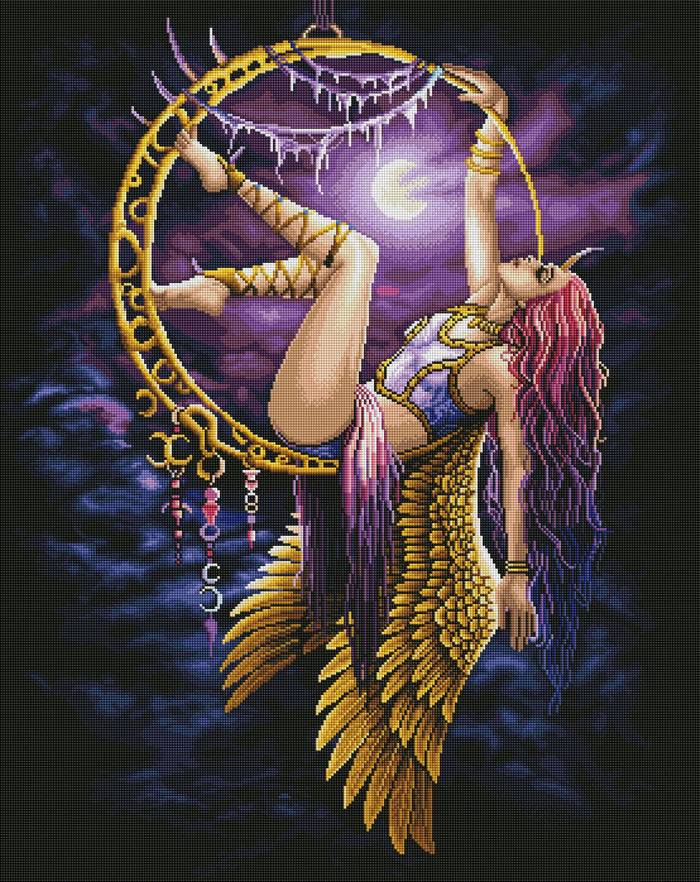 Diamond Painting Aerial Angel 27.6" x 34.7″ (70cm x 88cm) / Square with 49 Colors including 3 ABs / 96,673