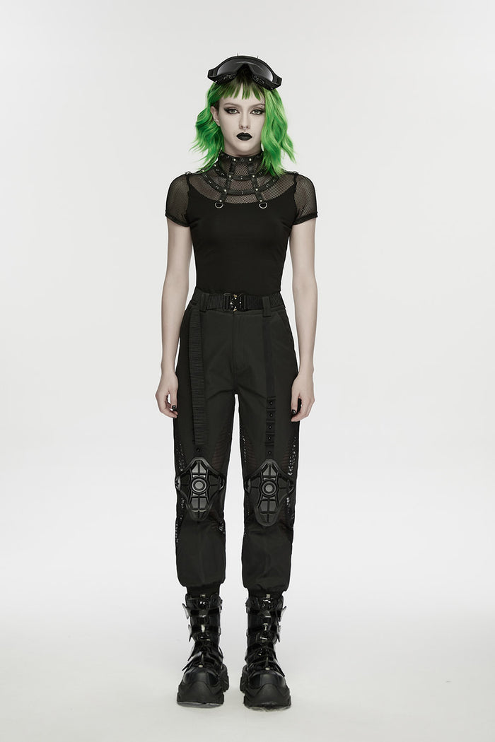 womens fishnet shirt with d-rings