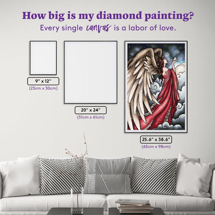 Diamond Painting All Guineas DO Go to Heaven 25.6" x 38.6" (65cm x 98cm) / Square With 53 Colors including 2 AB and 2 Fairy Dust Diamonds / 102,573