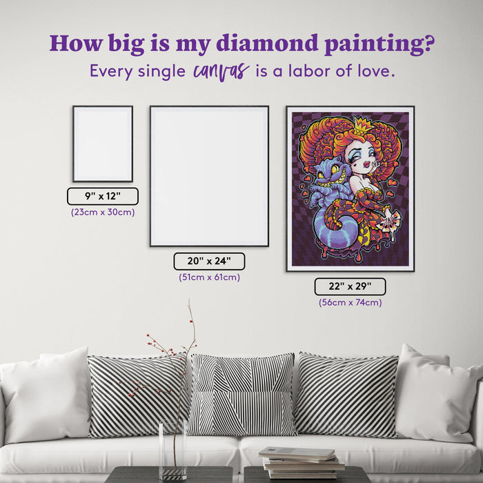 Diamond Painting All Ways Are The Queens Ways 22" x 29" (56cm x 74cm) / Square with 25 Colors including 3 ABs / 66,080