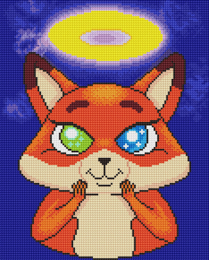 Diamond Painting Angel Roxy 13" x 16" (32.8cm x 40.6cm) / Round with 26 Colors including 4 ABs / 16,965