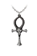 skull gothic cross necklace
