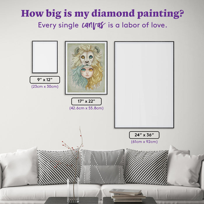 Diamond Painting Aria 17" x 22" (42.6cm x 55.8cm) / Round with 48 Colors including 3 ABs / 30,248