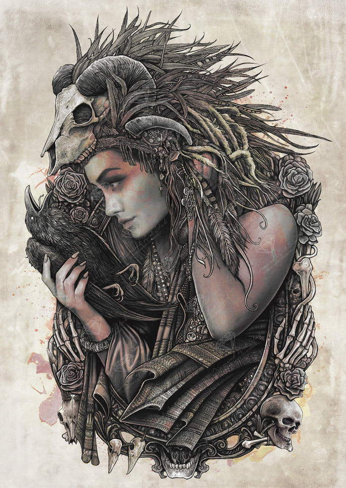 Diamond Painting Ashura 22" x 31" (56cm x 79cm) / Square with 49 Colors including 2 ABs / 70,784