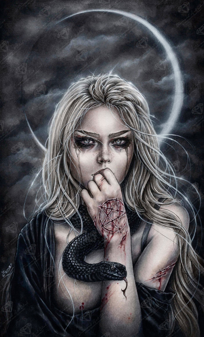 Diamond Painting Astral Sabbat 22" x 36" (55.8cm x 92cm) / Square with 29 Colors including 1 AB / 82,656