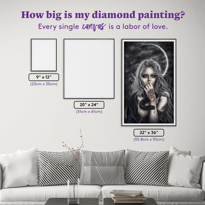 Diamond Painting Astral Sabbat 22" x 36" (55.8cm x 92cm) / Square with 29 Colors including 1 AB / 82,656