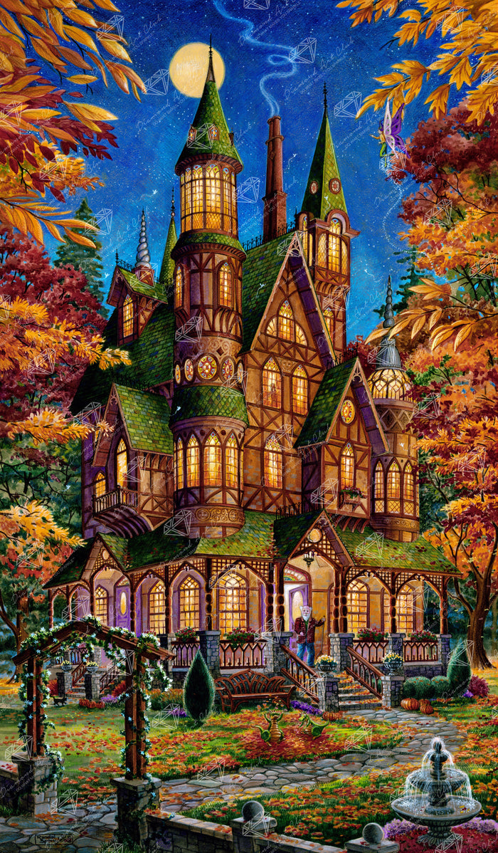 Diamond Painting Autumn Magic 27.6" x 47.2" (69.9cm x 119.7cm) / Square with 60 Colors including 2 ABs and 1 Frosted Diamond and 1 Fairy Dust Diamond / 135,161