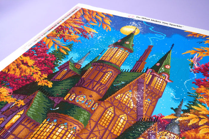 Diamond Painting Autumn Magic 27.6" x 47.2" (69.9cm x 119.7cm) / Square with 60 Colors including 2 ABs and 1 Frosted Diamond and 1 Fairy Dust Diamond / 135,161