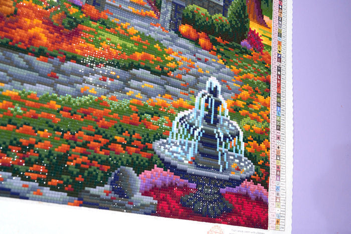 Diamond Painting Autumn Magic 27.6" x 47.2" (69.9cm x 119.7cm) / Square with 60 Colors including 2 ABs and 1 Frosted Diamond and 1 Fairy Dust Diamond / 135,161
