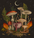 Diamond Painting Autumn Mushrooms 25.6" x 28.4" (64.9cm x 71.9cm) / Square with 59 Colors including 1 Iridescent Diamond and 4 Fairy Dust Diamonds / 75,429