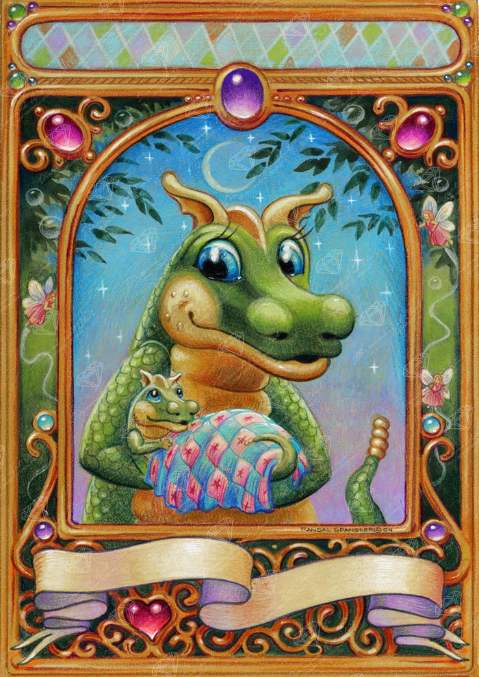 Diamond Painting Baby Dragling 22" x 31" (56cm x 79cm) / Round with 63 Colors including 5 ABs / 55,919