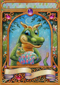 Diamond Painting Baby Dragling 22" x 31" (56cm x 79cm) / Round with 63 Colors including 5 ABs / 55,919