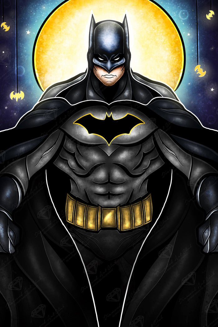 Diamond Painting Batman (MM) 20" x 30" (51cm x 76cm) / Square with 29 Colors including 3 ABs / 60,501
