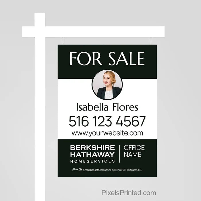 Berkshire Hathaway luxury for sale sign panel sign panels PixelsPrinted