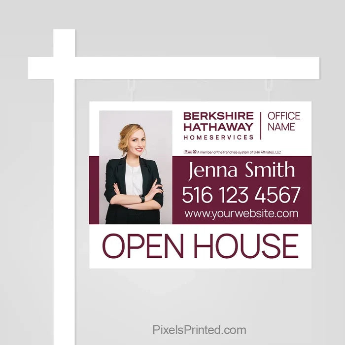 Berkshire Hathaway open house sign panel sign panels PixelsPrinted