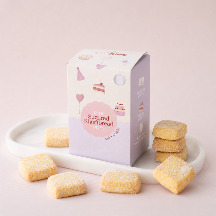 Birthday Mini Sugared Mini Shortbread Bites