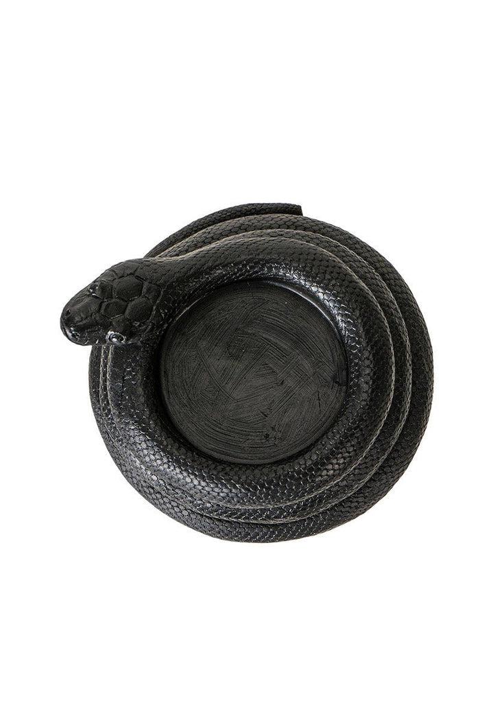 Black Snake Tealight Candle Holder - housewares - VampireFreaks - Pacific Giftware
