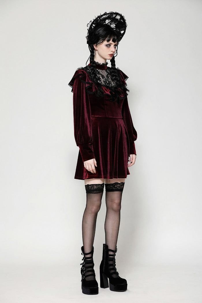 lace gothic doll dress