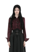 ruffled gothic blouse
