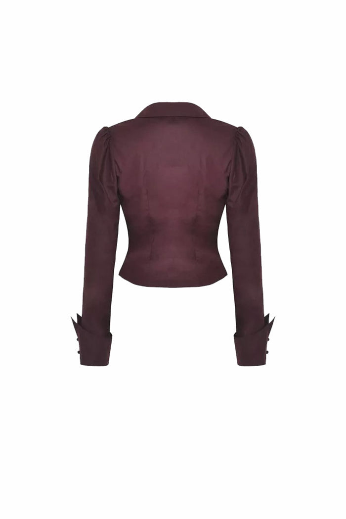 wine red burgundy blouse