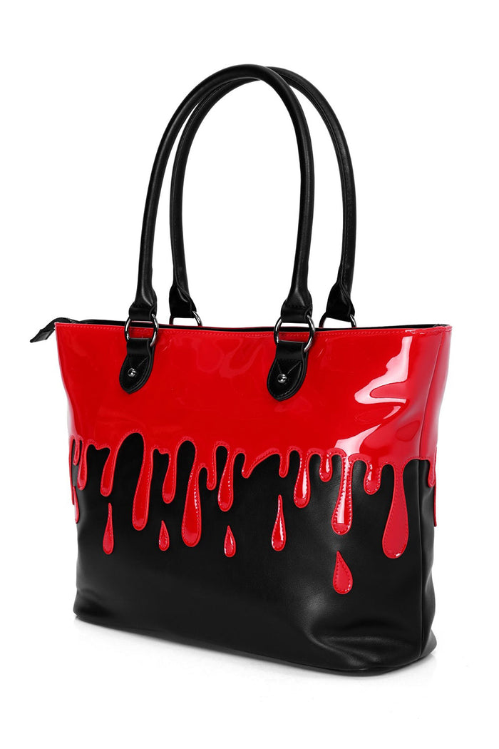 spooky halloween dripping blood handbag