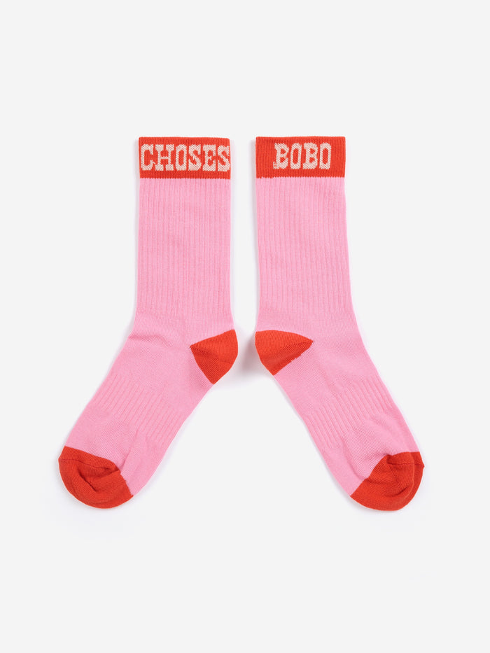 Bobo Choses | Accessoires | Bobo Choses Pop long socks | Fuchsia