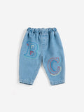 Bobo Choses | Broek | B.C. Embossed denim pants | Blue