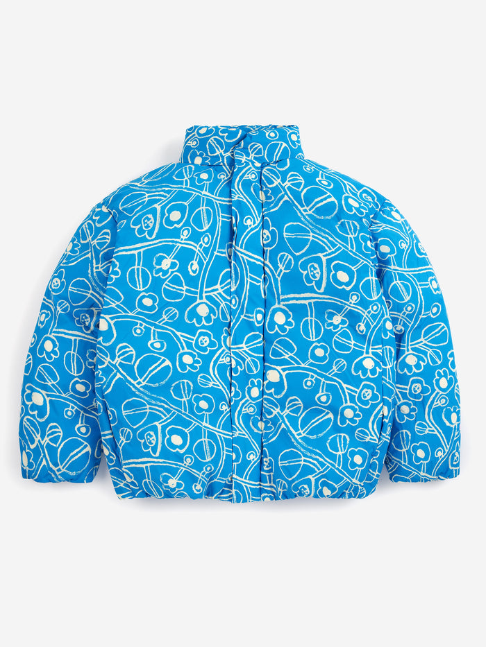 Bobo Choses | Jas | Sketchy Flowers All Over anorak | Blue