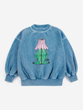 Bobo Choses | Sweater | Hidden Monster sweatshirt | Blue