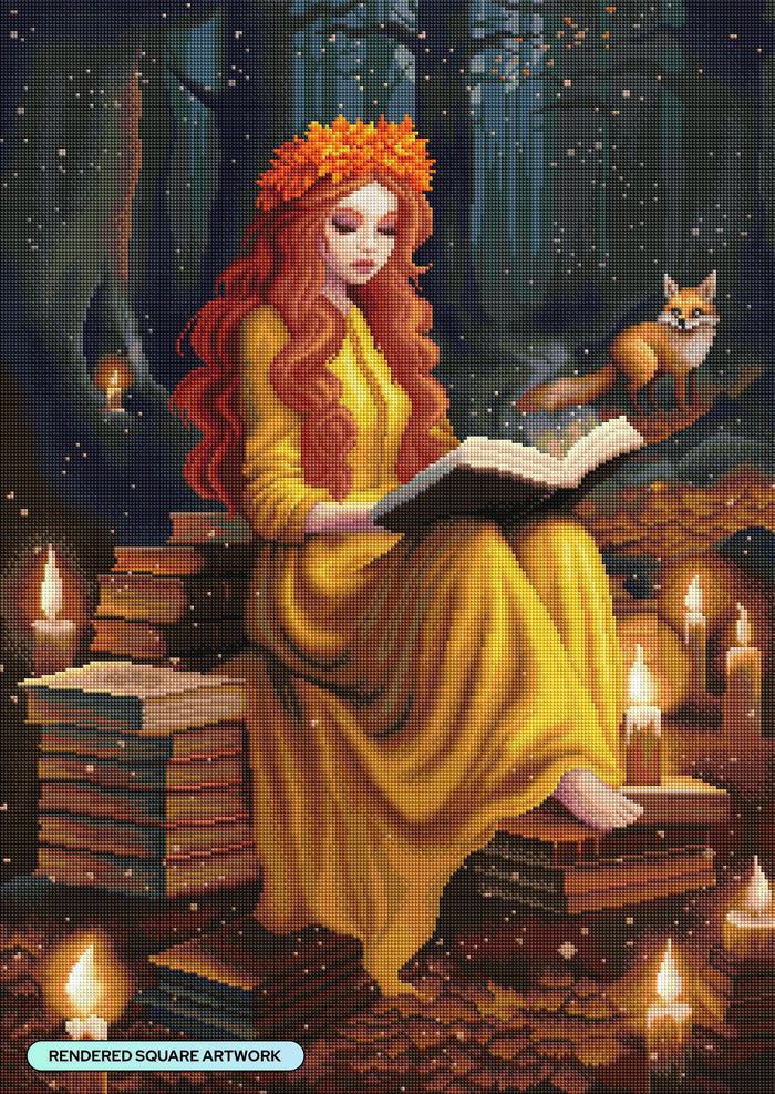 Diamond Painting Books are Magic 22" x 31" (55.8cm x 78.7cm) / Square With 70 Colors Including 2 ABs and 2 Fairy Dust Diamonds / 70,784