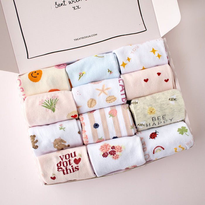 Box of 4, 8 or 12 Socks Set | Ready to go TreatBox
