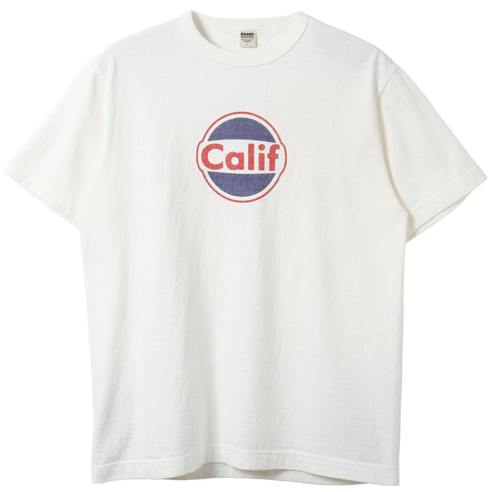 BR-26001 "TSURIAMI" CREW NECK S/S PRINT T-SHIRT (CALIF) - WHITE