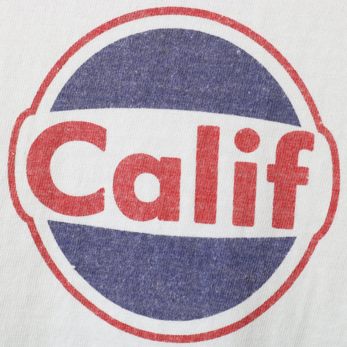 BR-26001 "TSURIAMI" CREW NECK S/S PRINT T-SHIRT (CALIF) - WHITE