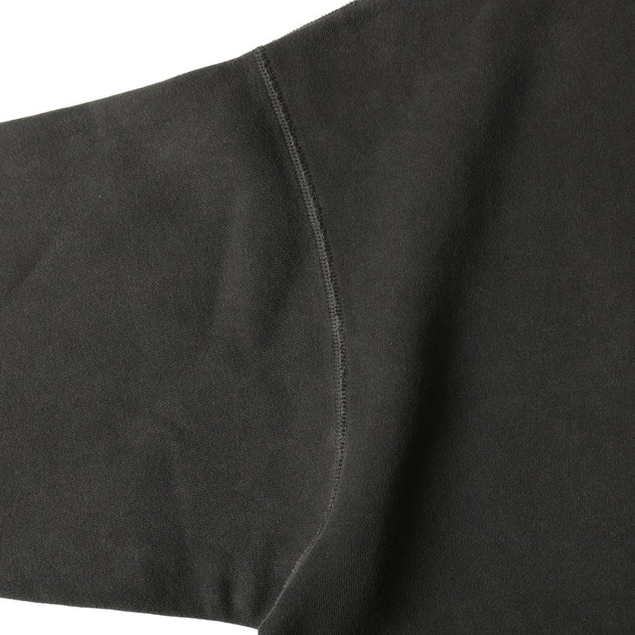 BR-3041PG "STANDARD" COZUN PLANE CREWNECK SWEATSHIRT PIGMENT DYE - BLACK