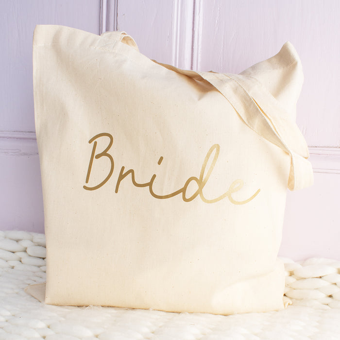 Bride Beige Tote Bag