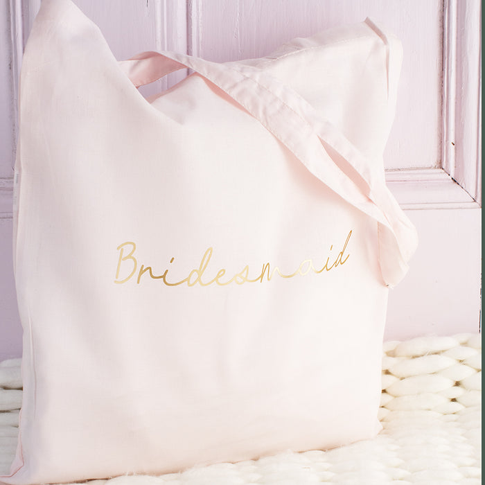 Bridesmaid Pink Tote Bag